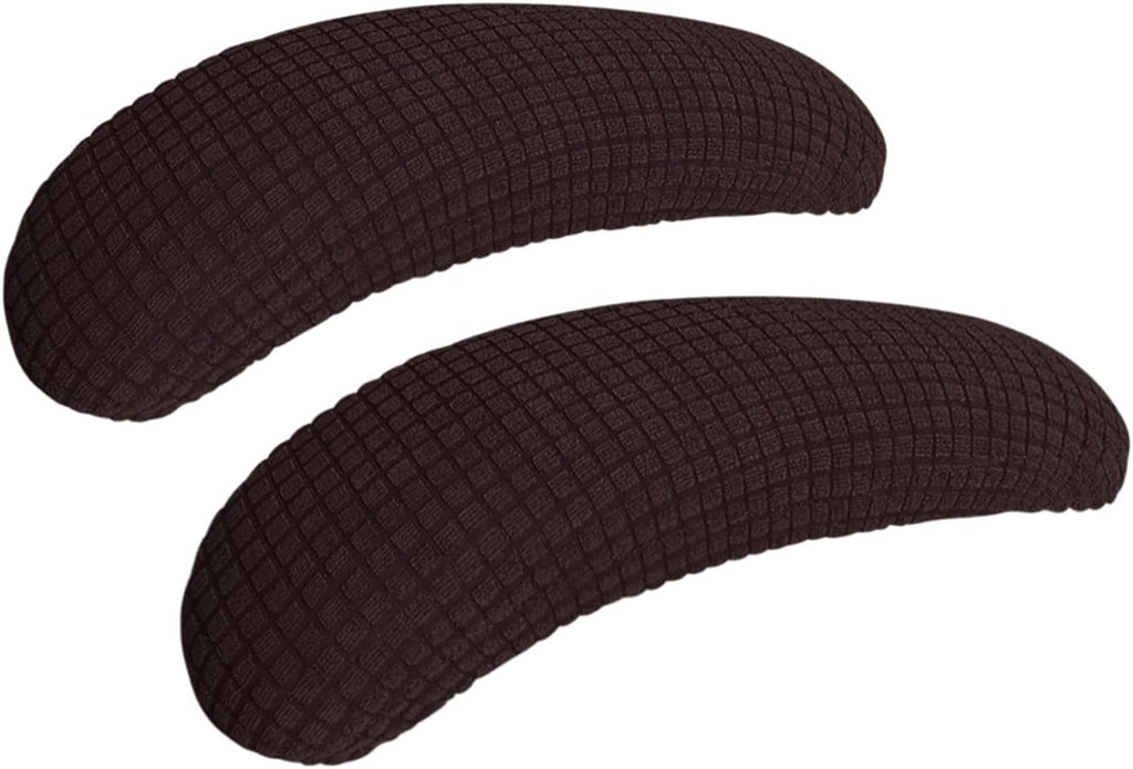 FORCHEER Desk Chair Arm Rest Covers Brown Stretchable Water-Resistant Jacquard Office Chair Armrest Covers Set of 2 Washable-Dark Brown by FORCHEER