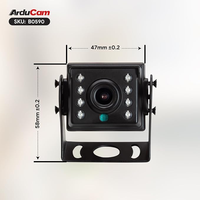 Arducam 2MP Day & Night Vision USB Camera Module, 1080P Automatic IR-Cut Switching USB 2.0 Webcam, with 850nm IR LEDs for Windows, Linux, Android and Mac OS - Image 3