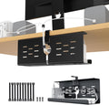 KEEGH 16 in Under Desk Cable Management Tray, Metal Cable Tary, 1 Pack by KEEGH