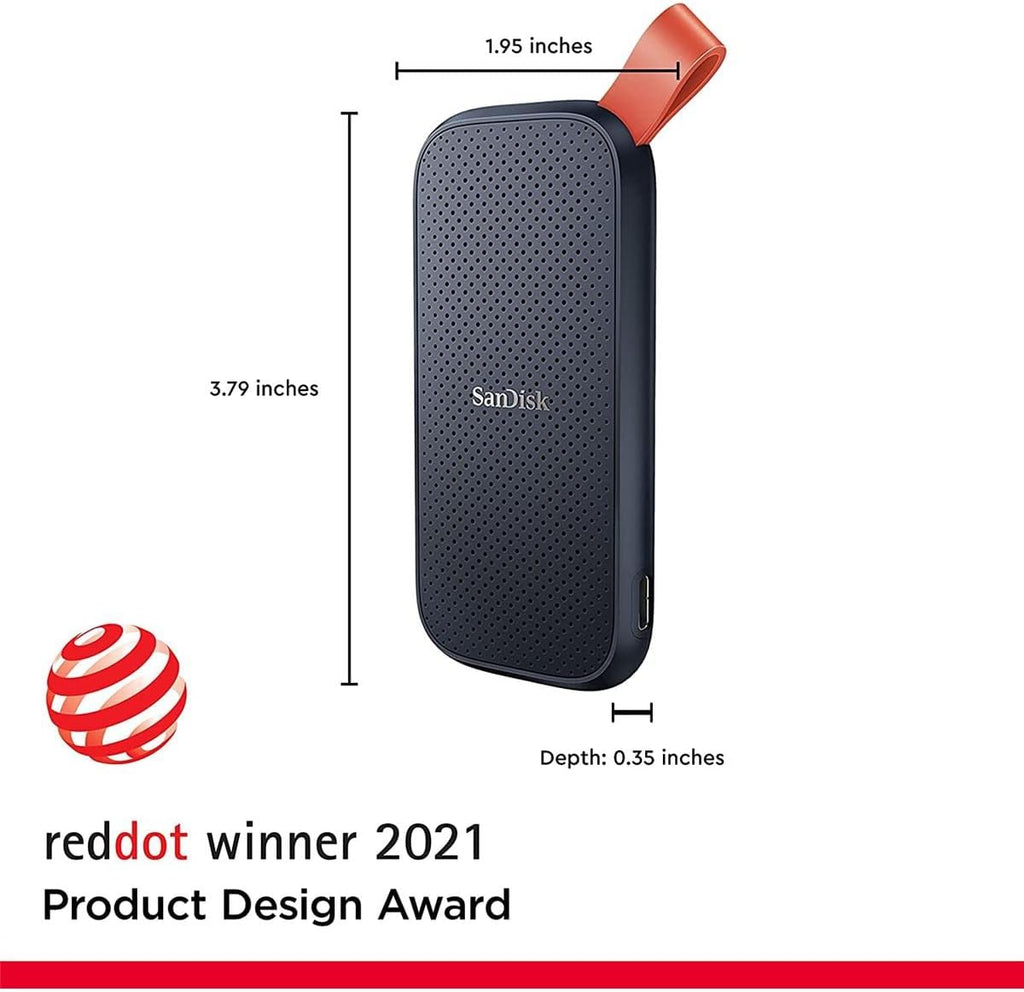 SanDisk 1TB Portable SSD - Up to 520MB/s, USB-C, USB 3.2 Gen 2 - SDSSDE30-1T00-G25 - Image 3