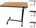 ProHeal Medical Overbed Table with Wheels and Adjustable Height - Oak by ProHeal
