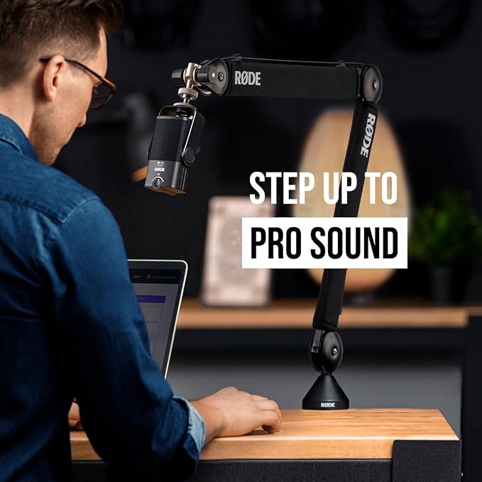 RØDE NT-USB Mini Versatile Studio-quality Condenser USB Microphone with Free Software for Podcasting, Streaming, Gaming, Music Production, Vocal and Instrument Recording,Black | Free Software for Podcasting, Streaming, Gaming, Music Production, Vocal a... - Image 5