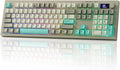 EPOMAKER Aula S102 PRO Membrane Gaming Keyboard w/TFT Screen & Volume Knob | Silent Keyboard w/ Number Pad for PC Game/Office, BT/2.4G/USB, RGB Backlit, Creamy Silicone Structure (Grey) by EPOMAKER