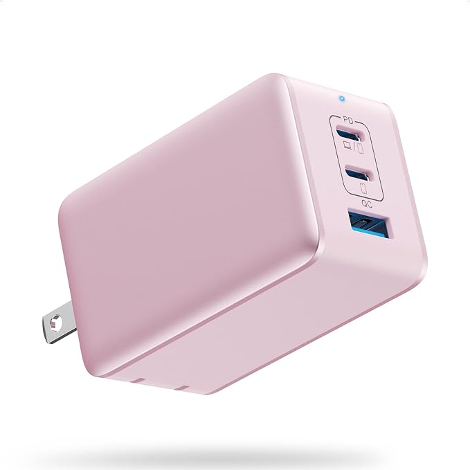 128W USB C Wall Charger,GaN III 3-Port Fast Charging Station,PD QC Foldable Charger Block Portable 65W Laptop Adapter for MacBook Pro/Air,iPad Pro,Galaxy S23,Dell XPS 13,iPhone 17/16/Pro etc by Pxwaxpy