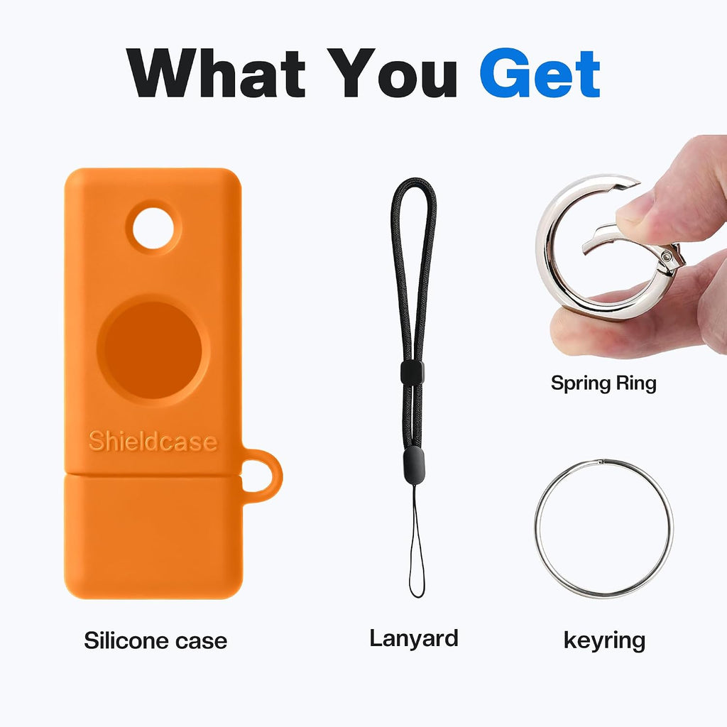 Silicone Case for YubiKey 5C NFC, Orange - Image 7