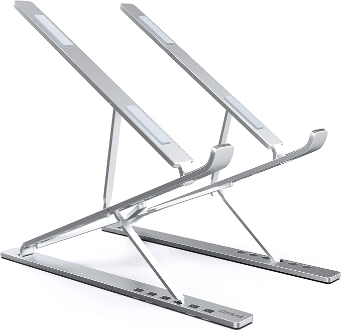 Laptop Stand Adjustable Portable Aluminum for 10" - 17" Laptop Tablet by ElfAnt