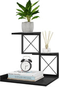 ELITEROO Wood Desktop Shelf, 3 Tier Desk Shelves Small Bookshelf Organizer, Office Storage Rack and Cubicle Organizers Accessories for Dorm Office Home Decor, Black by ELITEROO