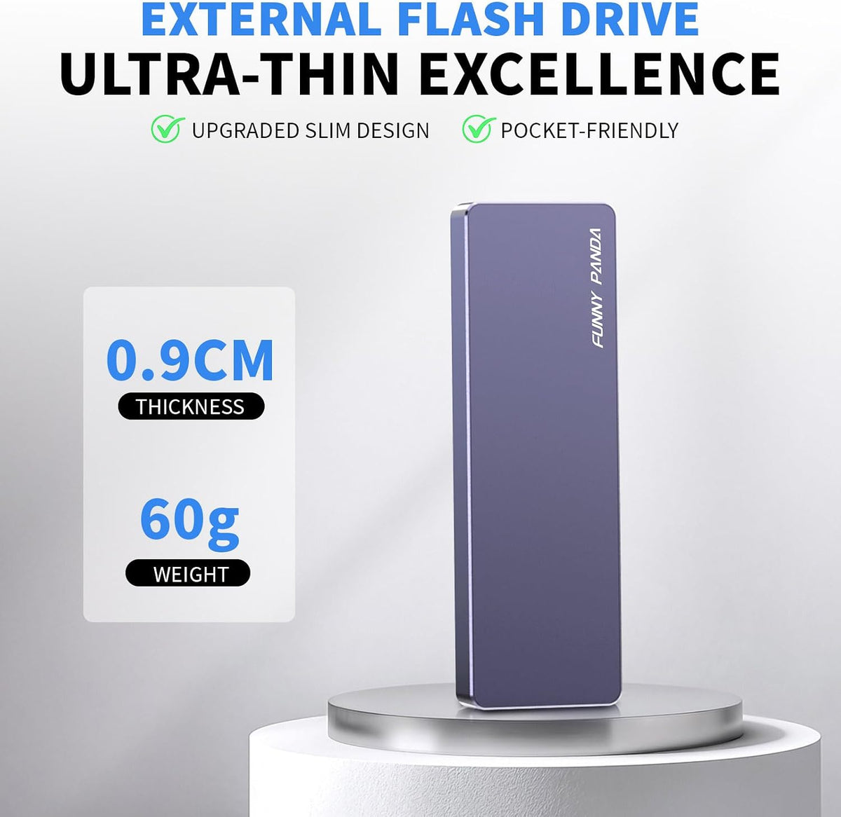 FUNNYPANDA Portable Flash Drive 128GB Comes with a Dedicated App High-Capacity Storage for Phones, PCs, and Laptops Store Photos, Videos, and Contacts One-Click Smart Quick Backup Plug and Play - Image 6