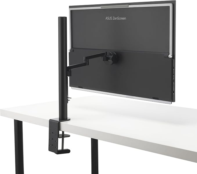 ASUS ZenScreen MB27ACF 27 Inch 1440p 100Hz USB-C Portable Monitor | USB-C PD 70W, C-clamp Arm, Speakers, Partition Hook, Kickstand, IPS, Subwoofer, Carrying Handle ,Display for MacBook and PC - Image 14
