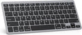 OMOTON Ultra-Slim Bluetooth Keyboard for iPad,iPad Pro/Air/Mini,iPhone | Stable Wireless iOS Keyboard with 12 Multimedia Keys, Portable Size for Office, Business, Travel, School, Black Grey by OMOTON