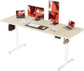 67"x24" Standing Desk, Height Adjustable Sit-Stand Office, Oak | Electric Adjustable Standing Desk, Sit to Stand Computer Office Desk with Splice Board, Memory Preset, Lifts 28.7''-46.5" by ERGOMAKER
