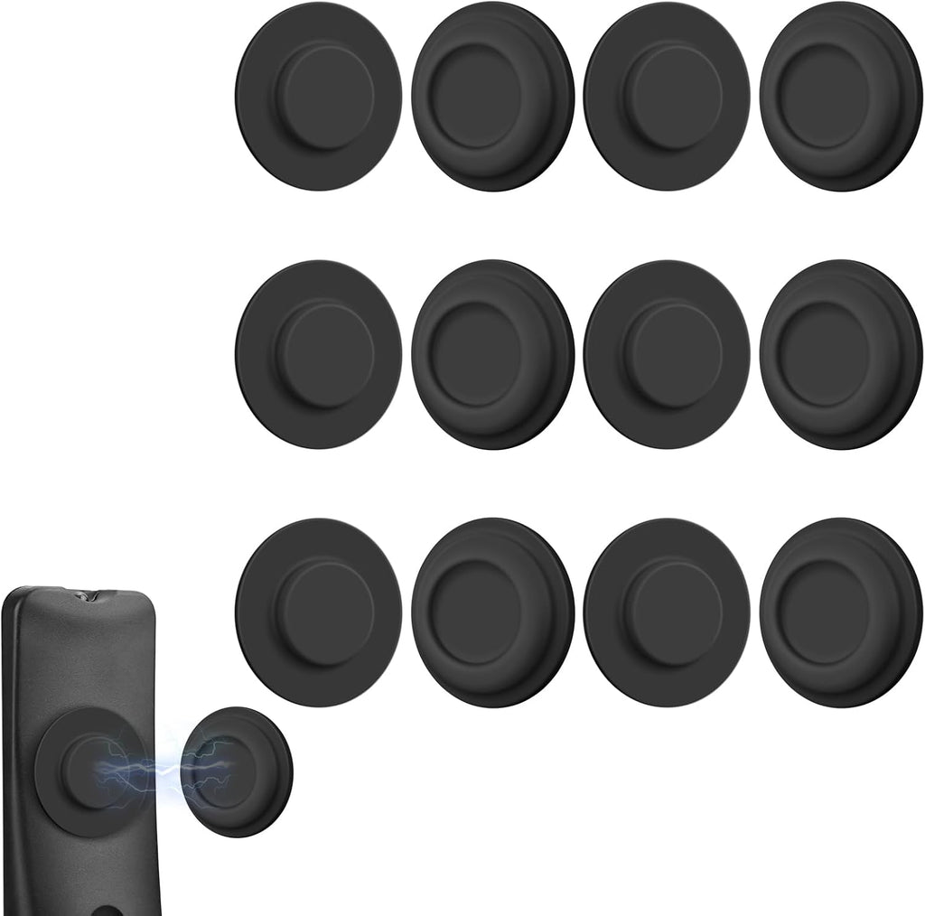 6 Pack Magnetic Remote Control Holder, Silicone, Self-Adhesive No-Drill by AMAZYC-US