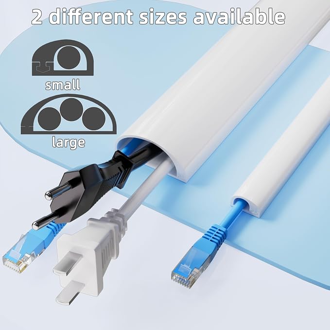 78”Cord Hider for Wall Mounted TV,Adhesive One-Cord Cable Hider for Wall,Cord Covers Raceway Kit for Wires Hider,Flexible Silicone Cable Concealer for Home Office,W 0.54”× H 0.39” - Image 7