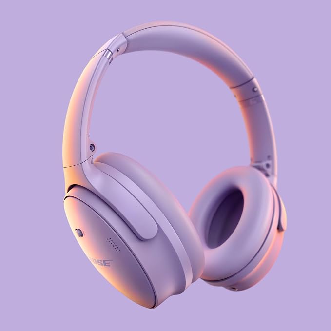 Bose QuietComfort Wireless Noise Cancelling Headphones, Bluetooth Over Ear Headphones with Up to 24 Hours of Battery Life, Chilled Lilac - Limited Edition Color (Renewed) - Image 2