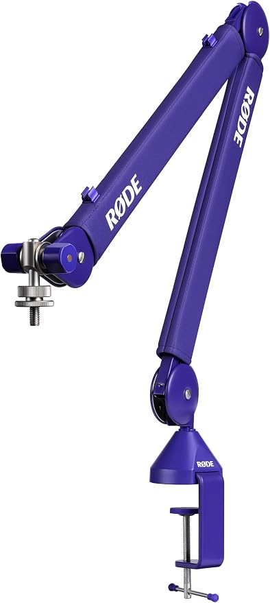 RØDE PSA1+ Professional Studio Arm with Spring Damping and Cable Management (Purple) | Key details: Studio Arm with Spring Damping and Cable Management (Purple) by R%C3%98DE