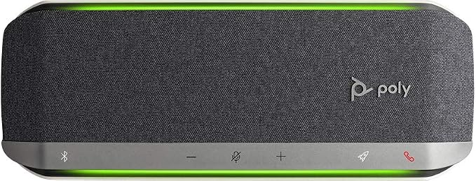 Poly - Sync 40+ Bluetooth Smart Speakerphone (Plantronics) - Flexible Work Spaces - Connect to PC/Mac via Included BT600 Dongle and Smartphones via Bluetooth - Works with Teams, Zoom & More by Poly