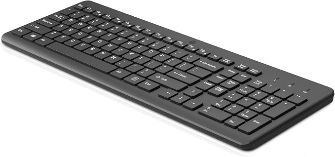 HP 220 Wireless Keyboard - 2.4GHz Connectivity w/Data Encryption - Low-Profile Chiclet Keys - Win/Mac - Laptop, PC Compatible - Shortcut Keys & Num Pad - LED Num, Caps, & Scroll Lock (‎‎805T2AA#ABA) - Image 5
