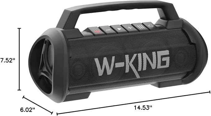 W-KING Portable Bluetooth Speaker, 120W Peak Loud Bass Boombox Outdoor | 70W Subwoofer, Stereo Pair, Deep Bass, 4 Drivers, IPX6, BT5.4, EQ, 42H, RGB, TF, Wireless Outdoor Speaker, 110dB Party Music - Image 10