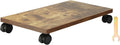 PATIKIL 8x16in PC Stand, Computer Tower Stand Wood CPU PC Holder Under Desk Mobile Cart 4 Caster Wheel for Floor Carpet Tower ATX Case Printer Potted Planter UPS Power Station, Brown by PATIKIL