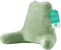Sasttie Reading Pillow for Bed, Back Pillow for Sitting Up, Sage Green | 25" Backrest Support Cushion for Couch, Sofa, and Floor, Dorm Essentials, OEKO-TEX, Adjustable Down Alternative Fill by SASTTIE