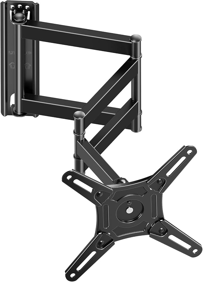 MOUNTUP Full Motion TV Wall Mount for Most 13-42 inch TVs, 21.7'' Long Extension Articulating Arm with Swivel Tilt Rotation, Corner TV Mount Wall Bracket for Monitor, Max VESA 200x200mm, Holds 44 lbs by MOUNTUP