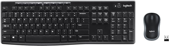 Logitech MK270 Full Size Wireless Keyboard and Mouse Combo - Black by Unknown