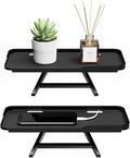CABTE Adjustable Steel TV Top Shelf, Floating TV Stand, Universal Monitor Shelf for Soundbar, Game Console, Cable Box, Router Shelves (11.8 x 4.9 inch) by CABTE