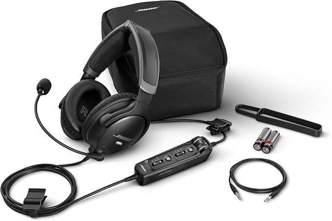 Bose A30 Bluetooth Aviation Headset - Lightweight Comfortable Design, Adjustable ANR and Noise Cancelling Microphone, [U174] – Black - Image 5