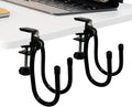 AUXPhome 2/PK Portable Desk Mount Hanger, Strong Table Hanger Hooks for Backpack, Hard hat, Cords,Bags,Mug,Towels, Shoes, Toys, Umbrella, Cap,Headphone,Purse,Handbag,etc for Table Desk, Under Counter by AUXPhome