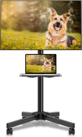 Mobile TV Carts on Wheels for 21-60 Inch Flat/Curved Panel Screens TVs by XINLEI