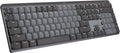 Logitech MX Mechanical Wireless Illuminated Keyboard Tactile - Graphite | Illuminated performance, backlit keys, Bluetooth, USB-C, macOS, Windows, Linux, iOS, Android, metal construction by Unknown