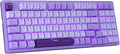 HUO JI Wired Mechanical Gaming Keyboard Compact with Number Pad | Purple Led Backlit, Blue Switch, Detachable Type C Cable, 94 Keys for PC/Computer/Laptop, White Purple by HUOJI