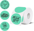 starboling Thermal Labels,2 Inch Cyan Round Thermal Printer Stickers,Self-Adhesive Round Direct Thermal Labels,Thermal Stickers for DIY Logo Design,Name Tag (500/Roll） by starboling