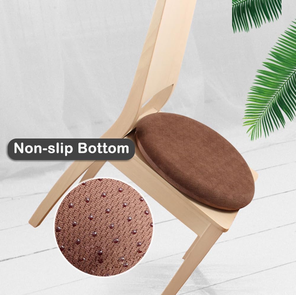 Sigmat Memory Foam Seat Cushion Anti-Slip Round Chair Pad 15 in Graphic - Image 6