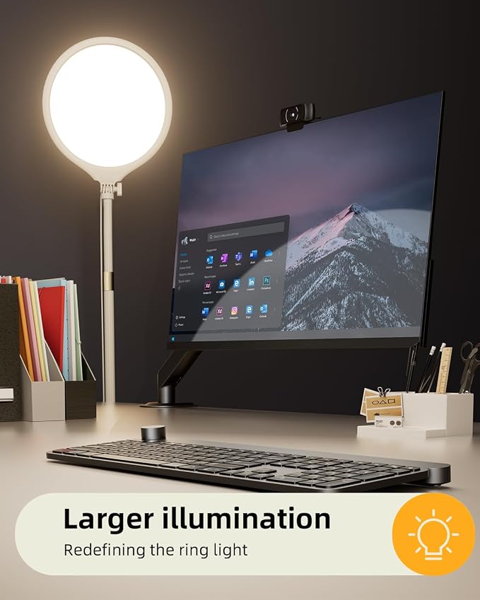 10.5" Ring Light with Stand and Phone Holder, 69" Tripod for iPhone | with Light Professional Led Full Screen Ringlight for Video Recording/Make up/Streaming for YouTube, Tiktok (White) - Image 4