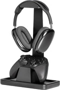 UPERGO Solid Wood Headphone Stand with Controller Holder for Desk by UPERGO