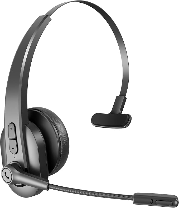 Sarevile Wireless Headset with Microphone, Bluetooth Headset for Cell Phones, Computer, Zoom Skype Mettings, On Ear for Work - Image 3