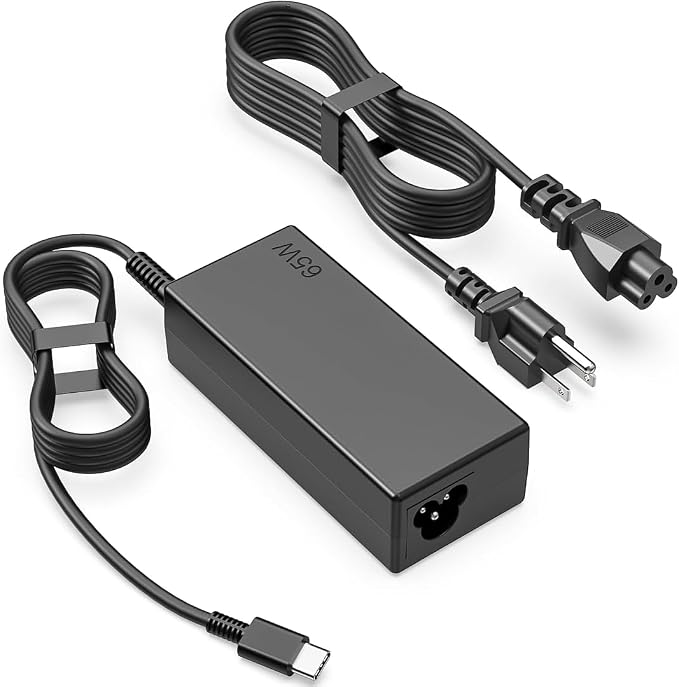 JEIBAO Universal 65W USB C Type C AC Adapter Laptop Charger Compatible with Lenovo ThinkPad X1 T14 T15 E14 E15 T480s T580s T490 E580 E590 Yoga 7i 9i C930 C940 S730 920 720 Chromebook C330 S330 by JEIBAO