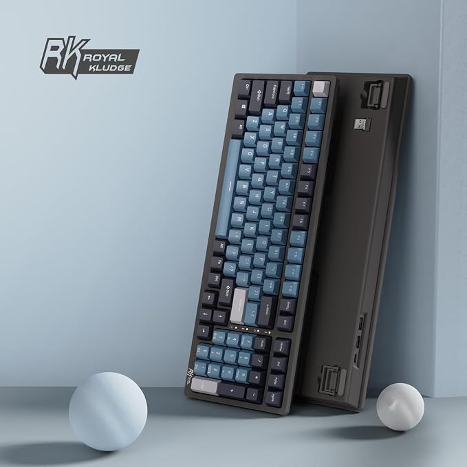 RK ROYAL KLUDGE RK98 Wireless Mechanical Keyboard, Triple Mode 2.4G/BT5.1/USB-C Hot Swappable Keyboard with Number Pad, Pre-lubed Linear Switches RGB Backlit Gaming Keyboard, Software Support - Image 9