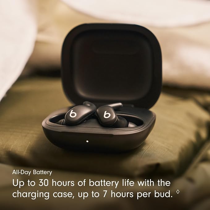 Beats - Powerbeats Fit - Wireless Noise-Cancelling Workout Earbuds with Ultimate Secure Fit with USB-C Charging Cable (1.5m) - Jet Black - Image 6