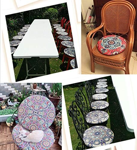 Sigmat Memory Foam Seat Cushion Anti-Slip Soft Round Stool Cushion Chair Pad 20 Inch Graphic - Image 7