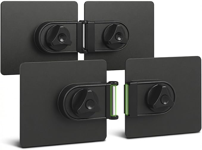 2-Pack Universal Magnetic Monitor Connection Bracket Compatible with All Computer Monitors Curved and Flat Screen Adjustable Magnetic Monitor Alignment Tool with Strong Adhesive by Bedycoon