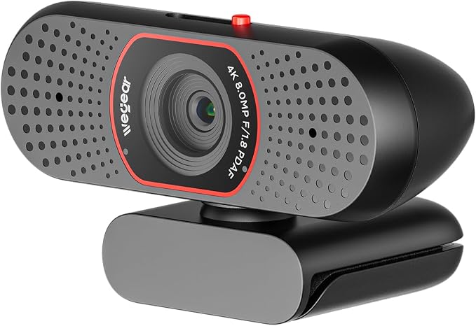 wegear 4K Webcam for PC, USB-A Computer Camera with Sony 1/2.55'' Sensor, 4K@30FPS & 1080P@60FPS, PDAF Autofocus, Dual Noise-Canceling Mics, Privacy Cover, 73° FOV for Meetings, Streaming & Gaming - Image 9
