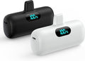 Feob [2 Pack] Small Portable Charger for iPhone14/13, 5500mAh PD Fast Charging Power Bank, LCD Display Cute Mini Battery Pack Compatible with iPhone 14/14 Pro Max/13/13 Pro/12 Pro/11/XR/X/8 by Feob