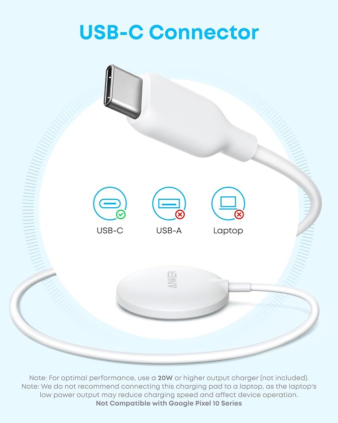 Anker Zolo MagSafe-Compatible Wireless Charger with Qi2 15W Fast Charging | Qi2-Certified Charging Pad for iPhone 17 - 12 Series, AirPods, and More (Adapter Not Included, Not for Pixel) - Image 6