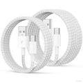 UCALMA Car Carplay Cable for iPhone 17 16 15 Pro Max, 2Pack [6FT+10FT] Long USB A to USB C Cable Fast Charging, USBC Charger Cord Braided for iPhone 17/16/15 Pro Max/Pro/Air/Plus for iPad Pro 12.9/11 by UCALMA
