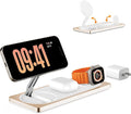 3 in 1 Wireless Charging Station for Apple Devices with MagSafe | For iPhone 17/Air/16/15/14/13/12, AirPods & Apple Watch, Foldable Portable Aluminum Charging Stand, Adapter Included by Petino