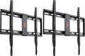 ECHOGEAR SlimView TV Wall Mount for 32" to 80" TVs - 1.25" Low Profile with Pull String Locking System for Cable Access & Included Hardware for DIY Easy Install (Pack of 2) by ECHOGEAR