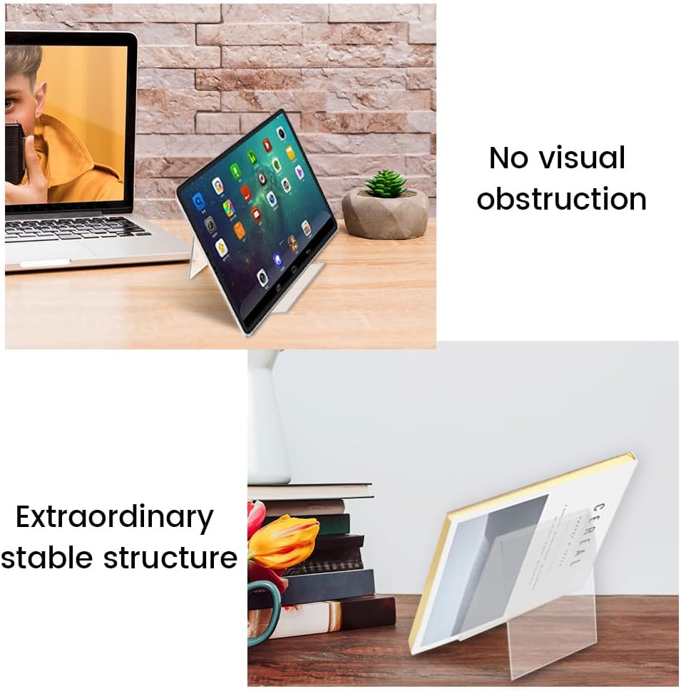 16 Pack 4 x 5 Inch Acrylic Book Stand without Ledge - Image 4