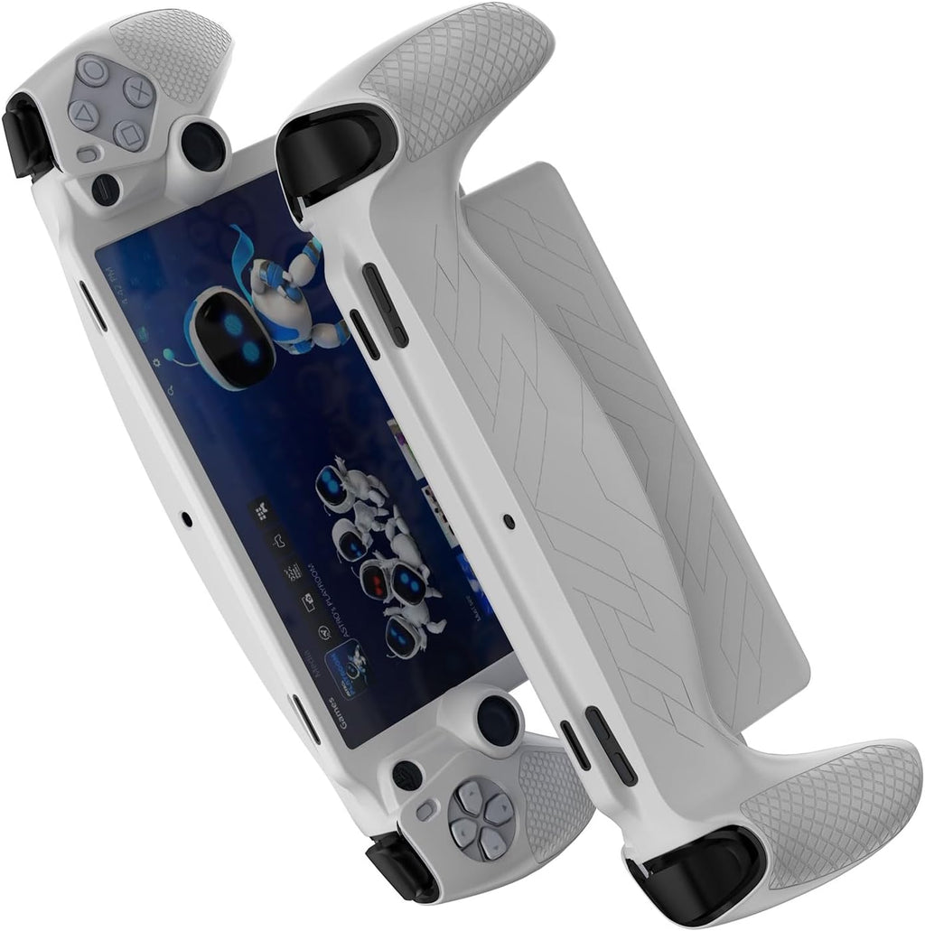 Soft Silicone Protective Case for Sony PlayStation Portal 8" 2023 Full Body Handheld Game Console Drop-Proof Skin Cover Slim Protector Sleeve with Non-Slip,Shockproof,Anti-Collision (White) - Image 3